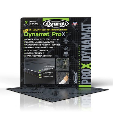 Dynamat Pro X Sound Deadening Sheets - 18" x 18" (4 Sheets) - Product Code: DYN-PROX-1818
