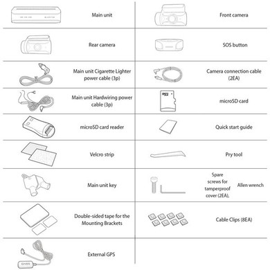 Blackvue DR970X 2CH Plus Box 4K UHD Dashcam with 64GB Front & Rear - DR970X-64GB