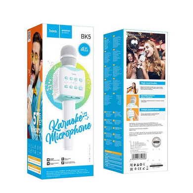 Bluetooth Karaoke Microphone (BK5) [Blue] 