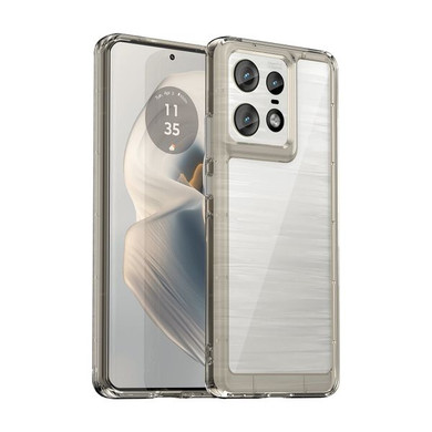 Moto Edge 50 Pro Soft Gel Bumper Case [Clear Grey]