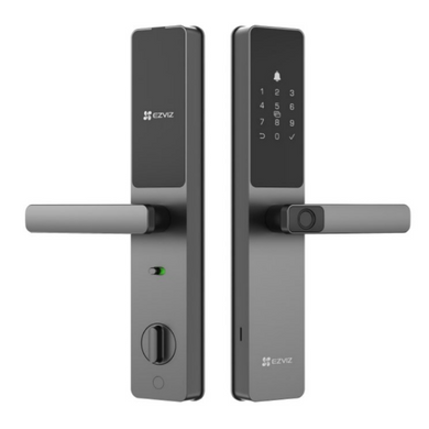 EZVIZ Smart Fingerprint Door Lock with Mobile Alerts, Bluetooth & App Control, IP65, Anti-Tamper Alarm - DL05