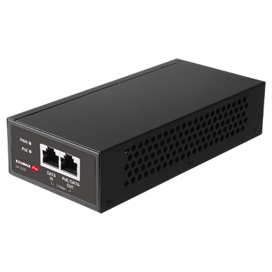 EDIMAX 2.5G PoE++ Injector 90W, 100m Power & Data, Easy Plug & Play, Wall-mount, Short Circuit Protection - GP-203IT