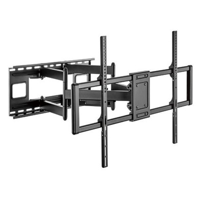 BRATECK 60-120" Heavy-Duty Full Motion TV Wall Mount Bracket with Free-Tilting Design, Cable Management, and Quick-Release Latch, Supports 120Kgs, Max VESA 900x600, Includes Bubble Level - LPA77-696