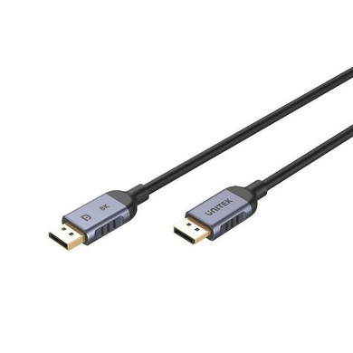 UNITEK 1m 8K DisplayPort 1.4 Cable - 60Hz, 204Hz Refresh Rate, 32Gbps, Gold Plated Connectors