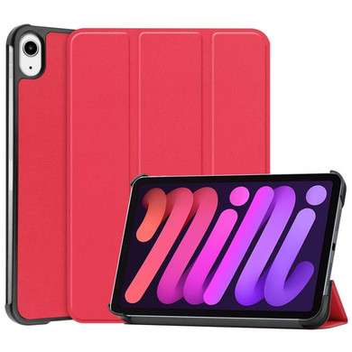 Apple iPad Mini 7 (A17 Pro 2024) Tri-Fold Pu Case [Red]