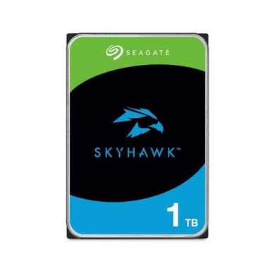 SEAGATE 1TB Skyhawk Surveillance HDD - 3.5", SATA3, 5400rpm, 256MB Cache, 24/7 Support, 64 Camera Capacity, Tarnish Resistant, 3YR Warranty ST1000VX012