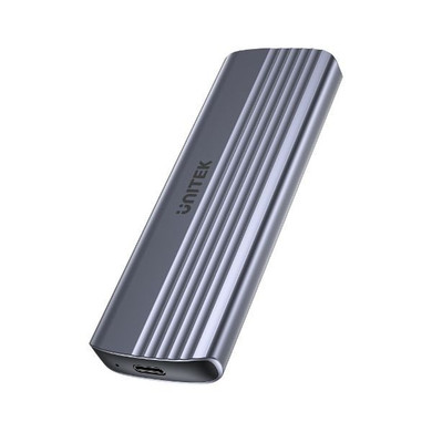 UNITEK USB-C 10Gbps to NVMe M.2 SSD Enclosure with 30cm USBC to C Cable 10Gbps Transmission Speed, Effective Heat Dissipation, Tool Free Installation, Aluminium Alloy, Space Grey.