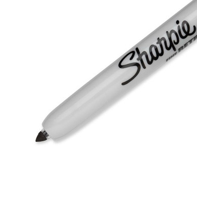 SHARPIE Rectactable Permanent Black Marker (MOQ 12) with Fine Bullet 1.0mm iExtreme Versatility in Classroom Office Home & Beyond, No Cap to Remove or Lose, Safety Seal Valve,Quick Drying Ink.