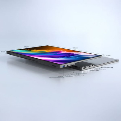 MINIX SF16T sRGB Portable Touch Screen Monitor. Projected Capacitive with 10-point Multi-touch Screen. Supports Windows 10/11, macOS, iPad OS, Android, Switch