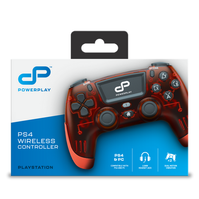 PowerPlay PS4 Wireless Controller (Translucent Red)