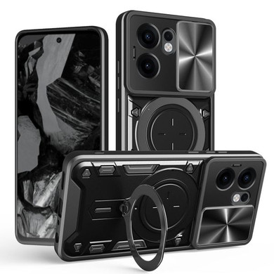 Oppo Reno 13 F 5G      Heavy Duty Case    [Black]