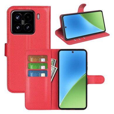 Xiaomi 15      Pu Wallet Case    [Red]