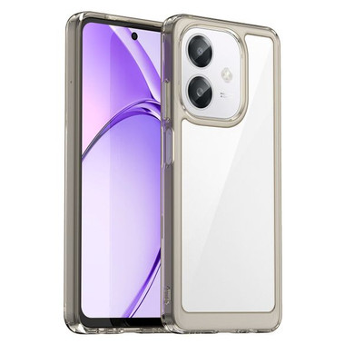 Oppo A40 4G      Soft Gel Case    [Clear Grey]