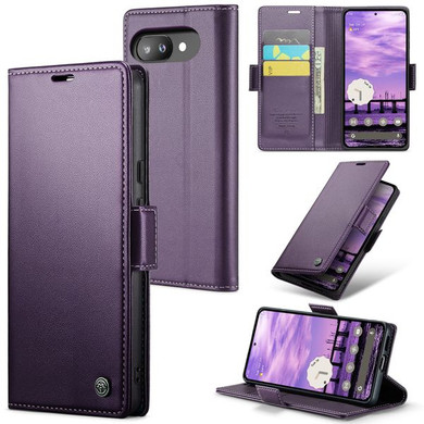 Google Pixel 9A      Pu Wallet Case    [Purple]