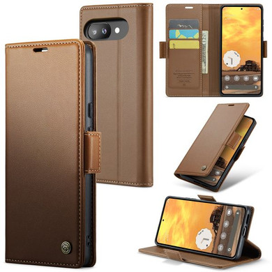 Google Pixel 9A      Pu Wallet Case    [Brown]