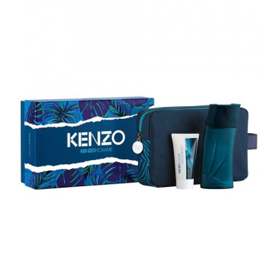 Kenzo 3pc Homme 100ml EDT + SG + Pouch (M)