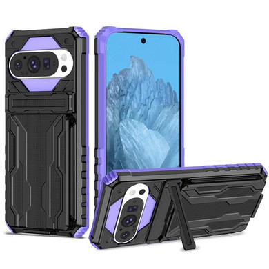 Google Pixel 9 Pro      Heavy Duty Case    [Purple]