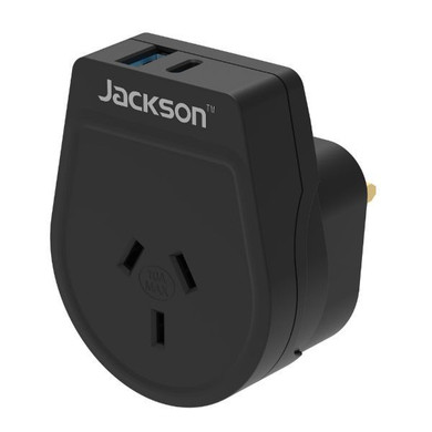 Outbound 20W PD Travel Adapter USB-A/C Ports NZ/AUS Plugs for use in UK, Hong Kong and more   