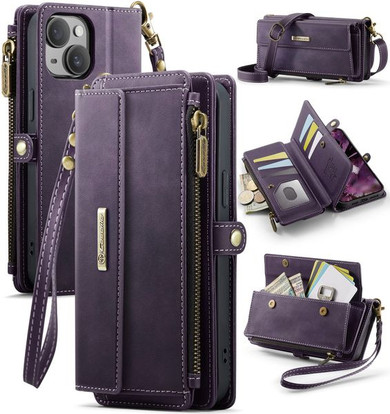 Iphone 14 Plus      Crossbody Wallet    [Purple]