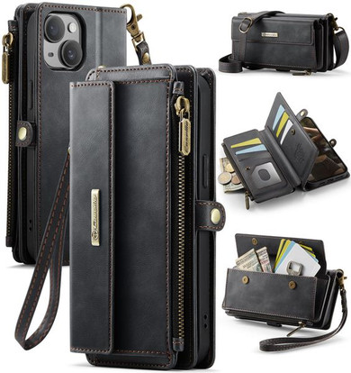 Iphone 15      Crossbody Wallet    [Black]