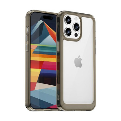 Iphone 15 Pro Max      Soft Gel Case    [Clear Grey]