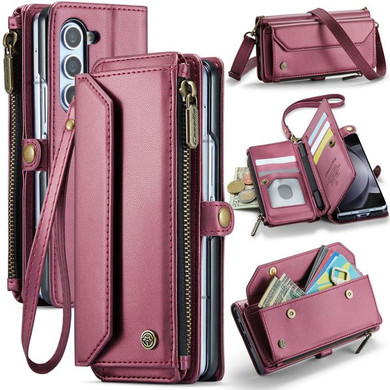 Samsung Galaxy Z Fold 5      Crossbody Wallet    [Maroon]