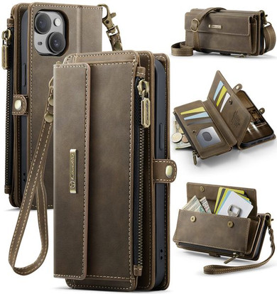 Iphone 14 Plus      Crossbody Wallet    [Coffee]