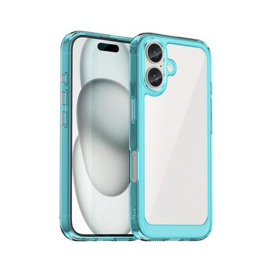 Iphone 16      Soft Gel Case    [Clear Blue]