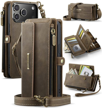 Iphone 17 Pro      Crossbody Wallet    [Coffee]