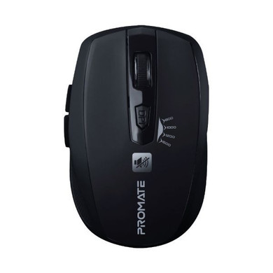 PROMATE Wireless Mouse w/ Smooth Scrolling Sensor Resolution 800/1000/1200/1600DPI Black (BREEZE-BLK)