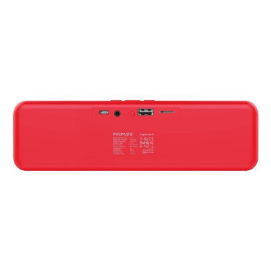 PROMATE 6W Wireless HD Bluetooth Portable Speaker Built-in 1200 Lithium Battery. Up to 4 Hours (CAPSULE-2-RD)