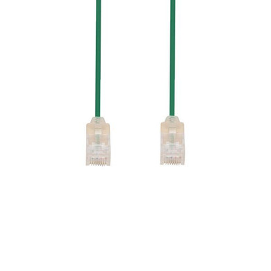 DYNAMIX 0.5m Cat6A 10G Green UTP LSZH Patch Lead 30AWG 802.3af Unshielded Plug. (PLSG-C6-0-5)