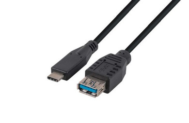 DYNAMIX 2M USB 3.1 USB-C Male to USB-A Female Cable Black (C-U3-1CAF-2)