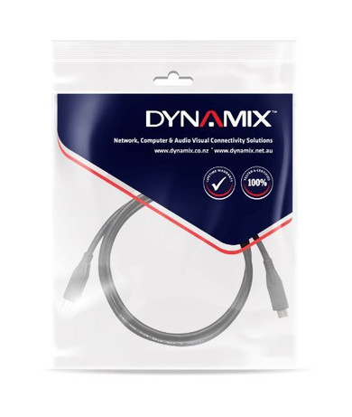 DYNAMIX 2M 60W USB 3.1 USB-C Male to USB-C Male Cable 5V/3A Gen1  (Up to 5Gbps). (C-U3-1CC-2)