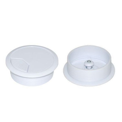 DYNAMIX 80mm Round Desk Grommet White (CG80WH)