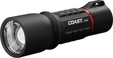 COAST LED Dual-Power Recharge Torch with Slide Focus. 400 Lu IP54 Water & Dust Resistant 18 (COAXP6R)
