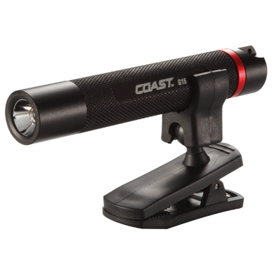 COAST 20m Beam LED Insp Torch Light w/ Pocket Clip-on & Go Hands Free (COAG15)