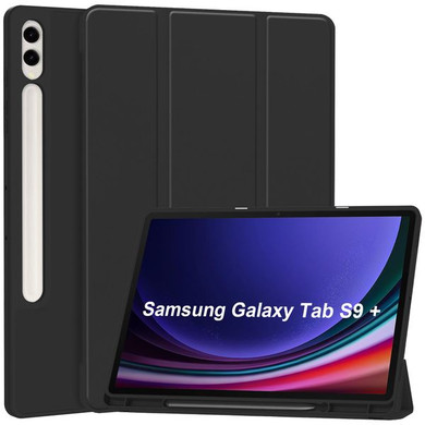 Samsung Galaxy Tab S9+ X810    Tri-Fold PU Case    Black