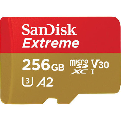 SanDisk Sandisk Extreme Micro Sdxc 256Gb Up To 160Mb/S Class 10 A2 V30