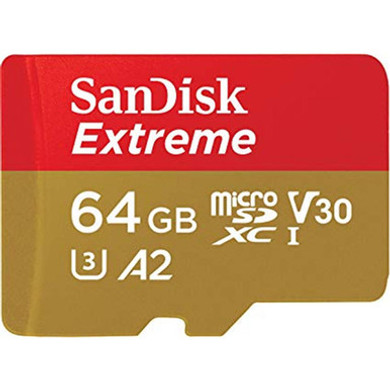SanDisk Sandisk Extreme Micro Sdxc 64Gb Up To 160Mb/S Class 10 A2 V30