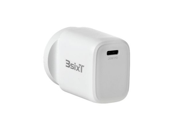 3sixt 3sixT Wall Charger ANZ 20W USB-C PD - White