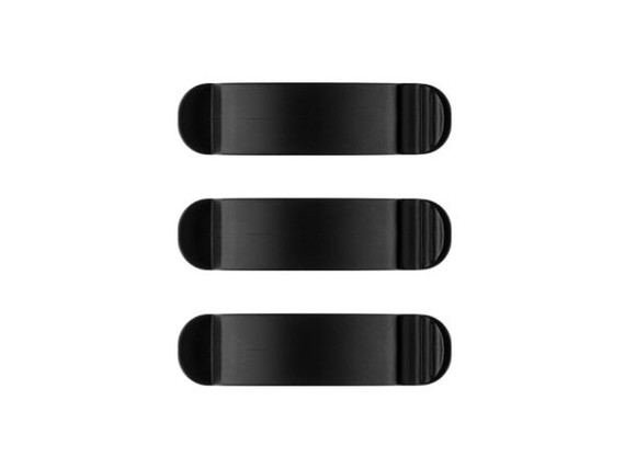 Goobay Cable Management Clip 3 Slots SET 3-pcs black
