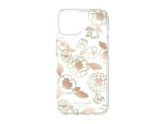 Kate Spade KSNY Protective Hardshell - iPhone 14 - Gold Floral