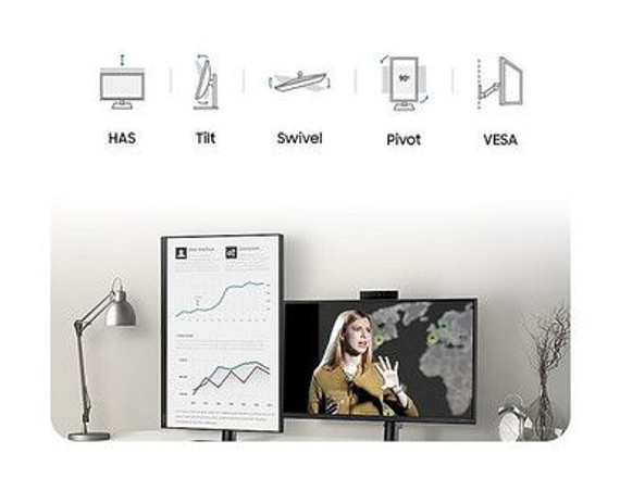 Samsung 24" S4 Webcam Monitor LS24A400VEEXXY Samsung 24" S4 Webcam Monitor LS24A400VEEXXY