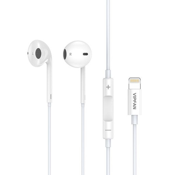 Vipfan Wired Lightning Earphone w/ Plug & Play (M9)