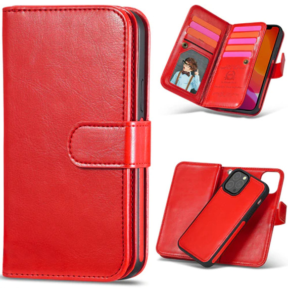 iPhone 13 Pro Max Double Wallet (Red) Double Wallet Case