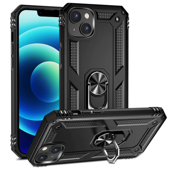 iPhone 14 Pro Max Military Armour Ring Case
Black