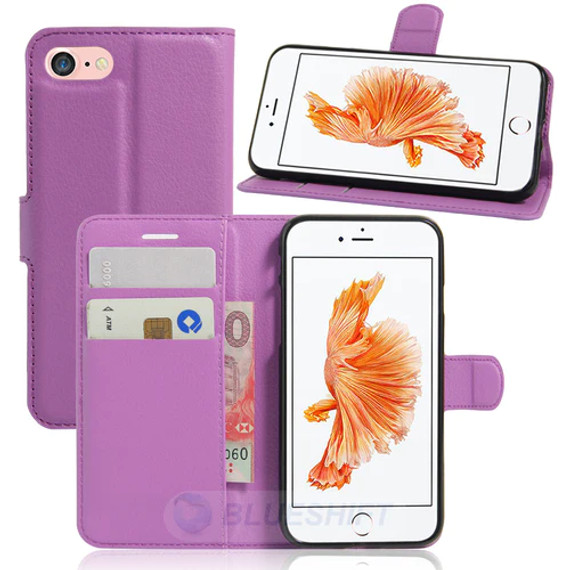 iPhone SE (3nd Gen) PU Wallet (Purple) PU Wallet Case