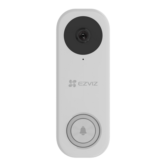 EZVIZ WiFi Video Doorbell (Wired) with 176Â° FoV & 2-Way Talk. 2K (5MP) Res, IR Vision (up to 5m), Dual-Band, Supports H.265, Built-in Mic & Speaker, IP65, Supports