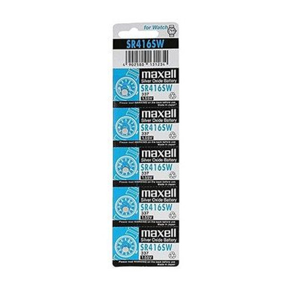 Maxell Silver Oxide Sr712Sw Watch Battery Button Cell 5 Pack